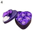 thumbnail image 1 of 1 Set Artificial Soap Rose Flower Bear Doll Valentine Day Gift Box Party Decor, 1 of 8