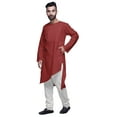 thumbnail image 4 of Atasi Chemise KurtaForMen en Coton à Manches Longues Col Rond, 4 of 5
