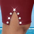 thumbnail image 4 of Posijego Women's Plus Size Biker Shorts Athletic Shorts High Waist Workout Running Yoga Gym Cycling Shorts with Side Slits, 4 of 7
