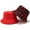 Red, variant on Popular Female Panama Cherry Double-Sided Bucket Hat Women Girls Foldable Outdoor Chapeau Sun Prevent Hats Cotton Fisherman Cap