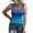 Blue, variant on Women Tank Tops Summer Casual Ribbed Sleeveless Basic Cami Top Slim Henley Button Down Blouses(Khaki,L)