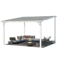 thumbnail image 2 of AECOJOY 12' x 12' Hardtop Gazebo Outdoor Aluminum Pergola ​For Garden, Patio, Backyard-​White, 2 of 7