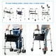 thumbnail image 5 of Asiento ajustable para andador, asiento plegable acoplable para personas mayores con discapacidad, rango de 51 a 61 cm (cuero), 5 of 5