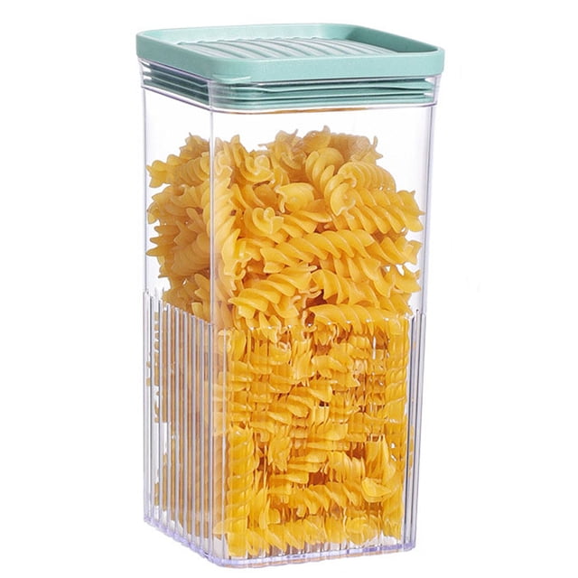 Recipientes herméticos para almacenamiento de alimentos de cocina, recipientes de plástico transparente para cereales, café, frutos secos, pasta (900ml)