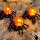 thumbnail image 4 of Paquete de 12 Velas de Té con Forma de Araña para Halloween, Velas LED Sin Llama Que Funcionan con Pilas para Decoración de Mesas de Fiesta., 4 of 5