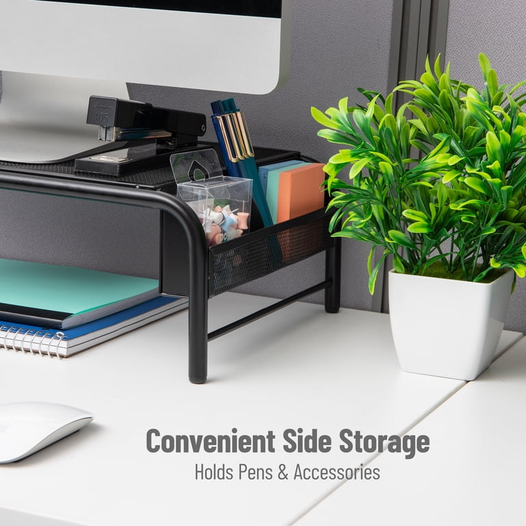 Metal Mesh Monitor Stand, Black photo 4