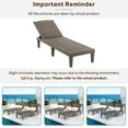 thumbnail image 5 of 2-Piece Light Brown Outdoor Chaise Lounge Set, Adjustable Resin Pool Lounge Chairs for Patio & Beach, 5 of 15