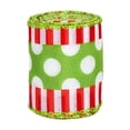 thumbnail image 1 of Under 10 Event & Party Christmas Wired Edge Ribbon 2.5 Inch 5Yard Christmas Craft Ribbon Funny Cartoon Character Gift Wrapping Ribbon Decorative Ribbon for Xmas Tree Wreath Bows DIY Craft, 1 of 6