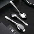 thumbnail image 3 of Hicess Soup Spoon Eco-friendly Rust-proof Stainless Steel Thickened Ice Cream Spoon Accessories for Home, 3 of 8