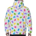 thumbnail image 3 of Bingfone Bear And Polka Dot Men's Drawstring Hoodie Long Sleeve Pocket Sweatshirts-XX-Large, 3 of 6