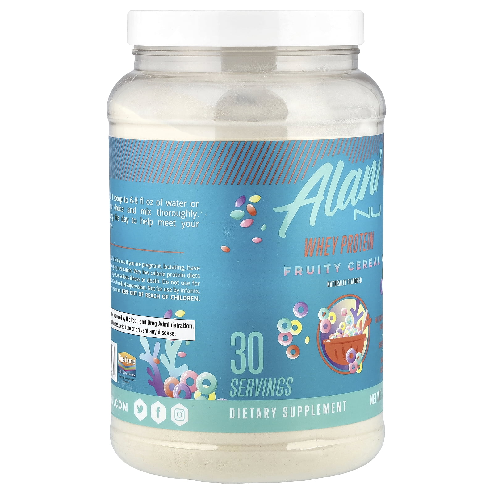 Alani Nu Whey Protein, Fruity Cereal, 2 lb 0.7 oz (927 g)