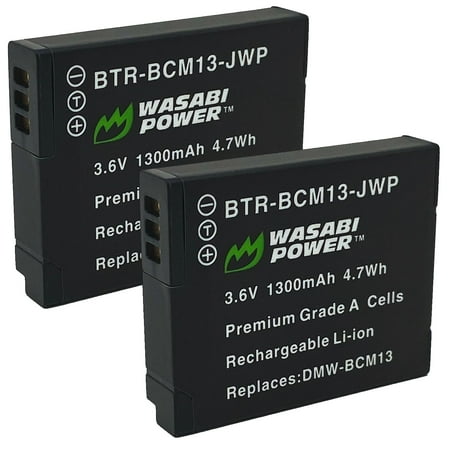 Wasabi Power Battery for Panasonic DMW-BCM13 (2-Pack)