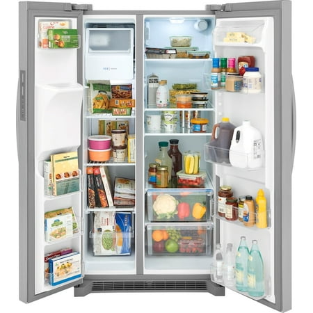 Frigidaire - 25.6 Cu. Ft. Side-by-Side Refrigerator - Stainless steel