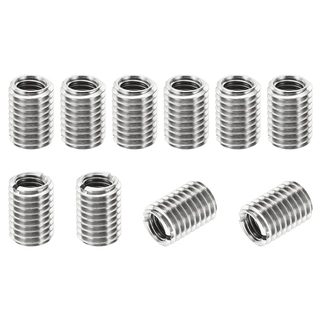 Unique Bargains Adaptateurs de Filetage Manchon Réducteur Écrou 10 Pcs M14x2 Mâle à M10x1.5 Femelle Réparation Insert Écrou 20mm