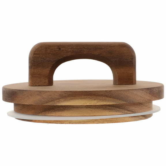 ACDANC Wooden Storage Lids for Mason Jars,Reusable Wooden Jar Lids,Mason Jar Covers,Mason Jar Lids Glass Sealed Can Wood Lid Canister Lid,4.06"X4.06"X1.57"