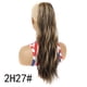 thumbnail image 1 of Xiao Hua Extensiones de cola de caballo largas, 23,6 pulgadas con clip de cordón en postizos ondulados y rizados, extensiones de cola de caballo sintéticas para mujeres, A, 1 of 2