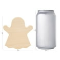 thumbnail image 2 of Chunky Ghost Wooden Cutout 4 x 3-1/2-inch, Pack of 10 Craft Ghosts, Halloween Wood Cutouts for Fall Decor Tiered Tray, by Woodpeckers, 2 of 6
