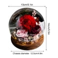 thumbnail image 3 of Regalo de flores para siempre,Flores de rosas preservadas en una caja de vidrio,Regalos de flores de rosas eternas de rosas inmortales, 3 of 5