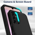 thumbnail image 4 of for Samsung Galaxy A14 5G Case: Dual Layer Protective Heavy Duty Cell Phone Cover Shockproof Rugged with Screen Protector -  Protection Bumper Tough - Galaxy A14 5G 2023, 6.6inch, Black, 4 of 8