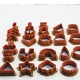 thumbnail image 4 of Electronicheart Polymer Clay Earring Mold Set Universal Earrings Make Prop Handmade Jewelry DIY Tool Kit Making Fitting Handicraft Tools Props Orange, 4 of 8