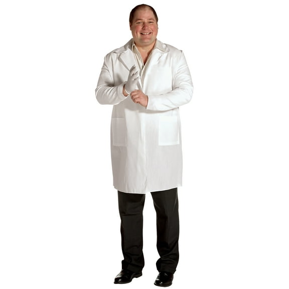 Lab Coat Plus Size Men's Adult Halloween Costume, One Size, 50-52