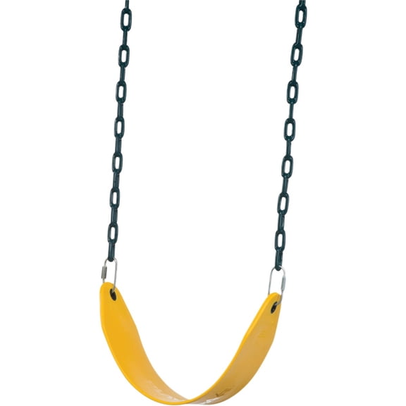 Swing N Slide DropShip Green Swing Seat Belt Style - Heavy Duty Vinyl Chain - 1 Piece — Residential Use, Standard Application