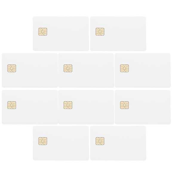 WRISTBIQUE schools 12Pcs Blank Card PVC Accessories for Access Control Systems 3.3*2.1*0.04in