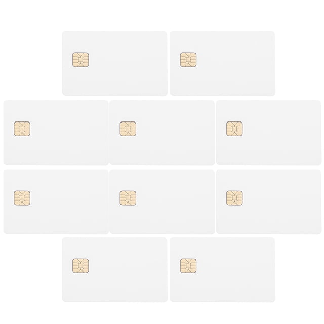 ColoMX Tarjeta en blanco con Chip, tarjeta en blanco de PVC, tarjeta IC inteligente, tarjeta blanca en blanco, 10 Uds.