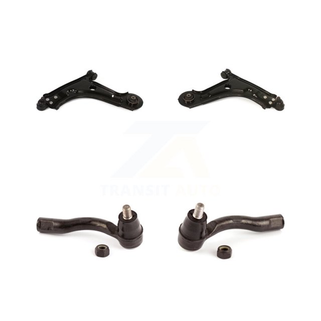 TOR Front Suspension Control Arm Assembly and Tie Rod End Kit for Car Chevrolet Optra Suzuki Forenza Reno - Left Right Side (Driver Passenger) KTR-102701