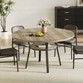 thumbnail image 4 of QinaQin 47-Inch Round Dining Table Is Suitable for 4-6 People Farmhouse-Style Kitchen Table with Storage Shelves Metal Legs. It Saves Space for Kitchens, Dining Rooms, and Living Rooms, 4 of 8