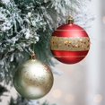 thumbnail image 4 of Valery Madelyn 35ct 70mm Christmas Ornaments, Red Gold Shatterproof Ornaments for Christmas Party Decor, 4 of 15