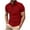 Red, variant on Maplenight Polo Shirts for Men Button Lapel Short Sleeve Pullover Trendy Tops Classic Loose Casual Comfy Golf Shirts for Men
