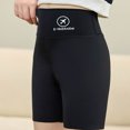 thumbnail image 5 of Girls Athletic Shorts Kids Girls Summer Thin Breathable Solid High Waist Stretch Shorts Leggings Summer Shorts Black 11 Years-12 Years, 5 of 7