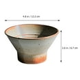 thumbnail image 2 of Cuenco de porcelana Cuenco para servir aperitivos Cuenco para servir de terracota de estilo japonés Cuenco para arroz de cerámica tosca, 2 of 6