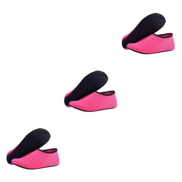 Toystoory 1 par de zapatos de playa, antideslizantes, de secado rápido, calcetines descalzos, cómodos, para nadar, zapatillas subacuáticas para Rose Red Type1 NO1 Toystoory CBP218514