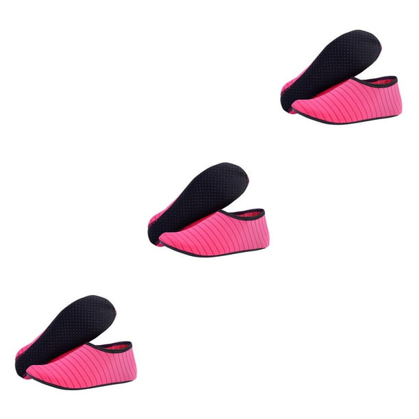 Naiovety 1 par de zapatos de playa antideslizantes elásticos de secado rápido calcetines descalzos deportes acuáticos cómodos surf adultos rosa rojo Type1 NO1 Naiovety CBP218439