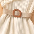 thumbnail image 6 of ITSAME Dress for Girls, Waist-Cinching Sleeveless Ruffled One Shoulder Kids Pageant Party Formal Dress Beige 11-12T, 6 of 7