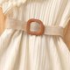 thumbnail image 5 of Vestido Corto de Verano sin Mangas Vestido de Cuello de Camisa con Bolsillos de Carga Y Correo de Arco de Satén a Juego Vestido de Verano Casual para Fiestas Y Uso Diario, 5 of 7