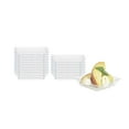 thumbnail image 2 of Square Clear Plastic Mini Modern Plate - 2 1/2" x 2 1/2" x 1/2" - 100 count box, 2 of 11