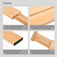 thumbnail image 4 of Separadores de cajones Utoplike Bamboo Kitchen, 4 unidades, ajustables, 4 of 7