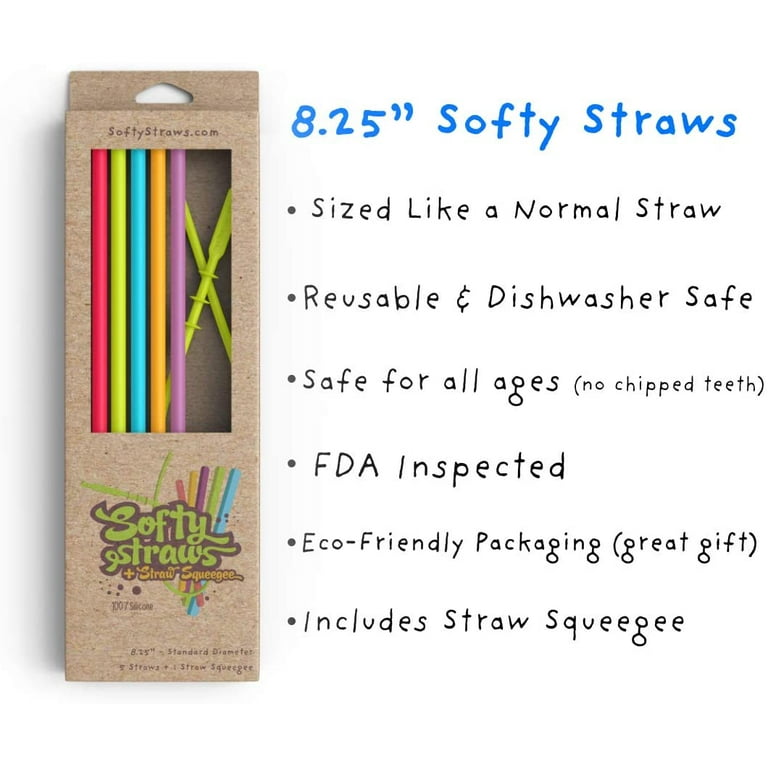15 Fits All Tumblers Straws - Reusable Silicone Straws for 30 and 20 oz Yeti - Flexible Easy to Clean + 2 Cleaning Brushes - BPA Free, No Rubber