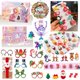 thumbnail image 1 of Caja de regalo de calendario de Adviento de Navidad para niña, collar de horquilla DIY para niña, joyería de cuenta regresiva de 24 días, regalo de Navidad de Año Nuevo 2023, 1 of 4