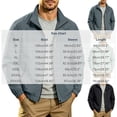 thumbnail image 4 of Men's Casual Solid Color Long Sleeve Jacket Stand Collar Outdoor Sporty Fashion Coat Breathable Travel Golf Hiking Fishing Tops Lightweight Modern Essential Gift for Him | JASKFLY,Gray XS, 4 of 9
