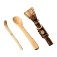 thumbnail image 4 of Juego de batidor de matcha, herramientas para matcha, cepillo mezclador para principiantes, herramienta profesional de bambú para hacer té, cuchara de Conjunto oscuro de 3 piezas, 4 of 9