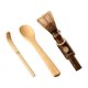 thumbnail image 4 of Juego de batidor de matcha Chasen para amantes del té para una preparación auténtica de té, mezclador tradicional, cepillo, utensilios de té, cuchara, Conjunto oscuro de 3 piezas, 4 of 9