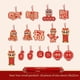thumbnail image 3 of Chinese New Year Decoration Lion Dance Hanging Tag Chinese Lunar New Year Hanging Decoration,C, 3 of 5