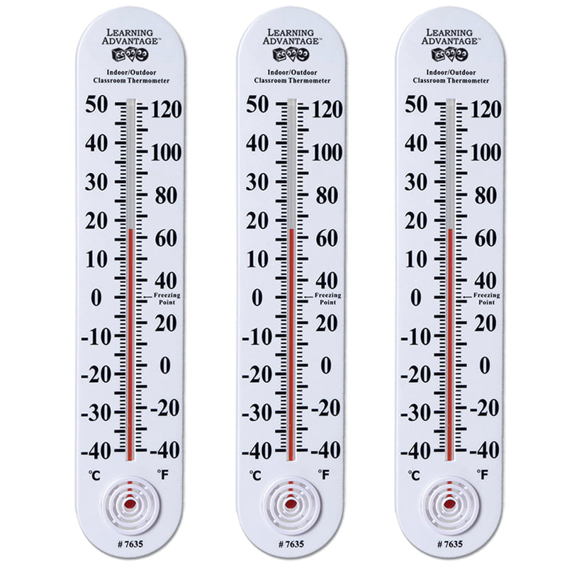Learning Advantage 15" Indoor/Outdoor Classroom Thermometer 7635 