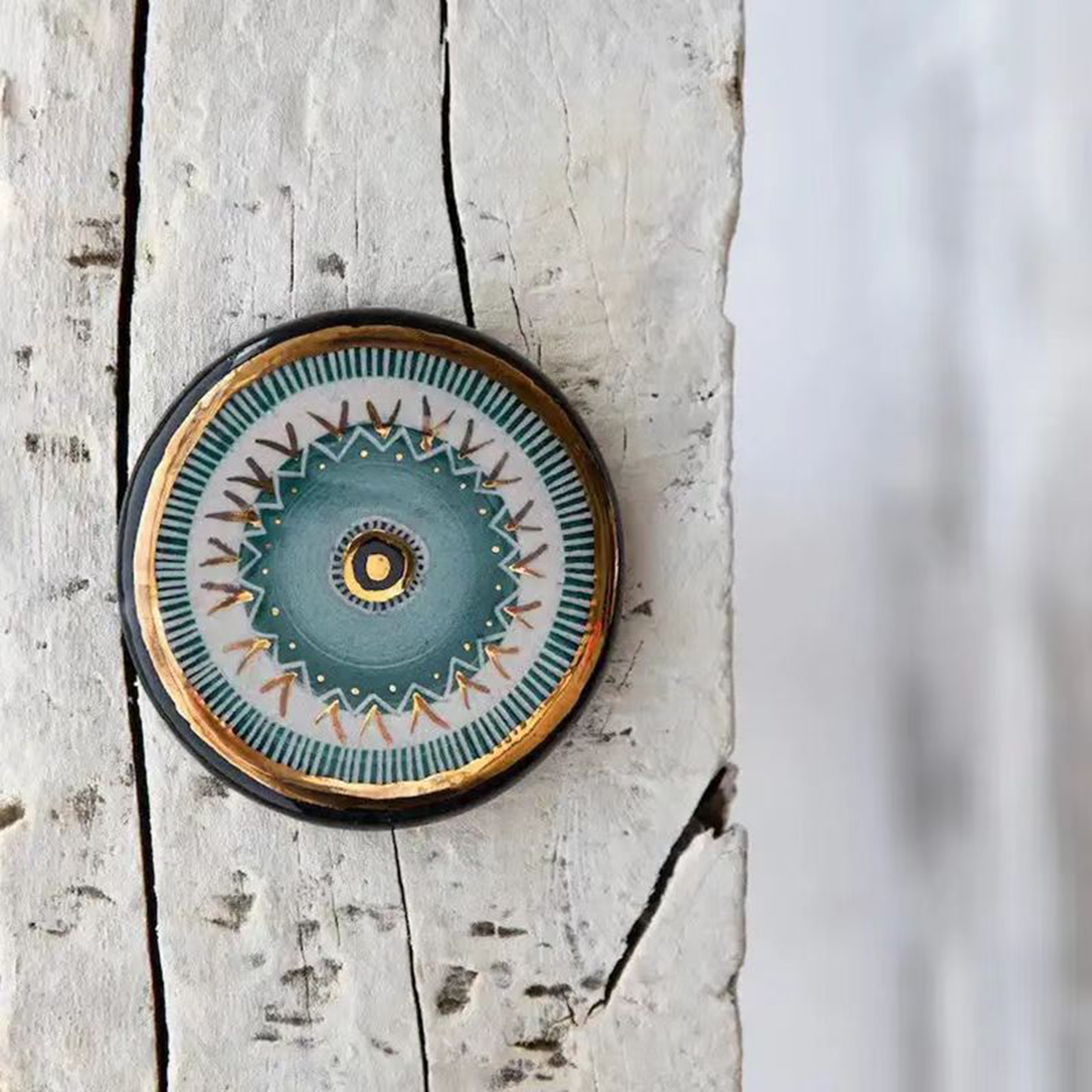 gotofar Wall Hanging Exquisite Eye-catching Bright-colored Turkish Greek Blue Wall Hanging Evil Eye Pendant for Gift - image 5 of 13