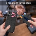 thumbnail image 6 of Allytechgroup for iPhone 16 Plus Rugged Case with Cards Holder, Heavy Duty Shockproof Hybrid PC TPU Back Cover Anti-Scratch Bumper Protective Phone Case for iPhone 16 Plus, Pink, 6 of 9