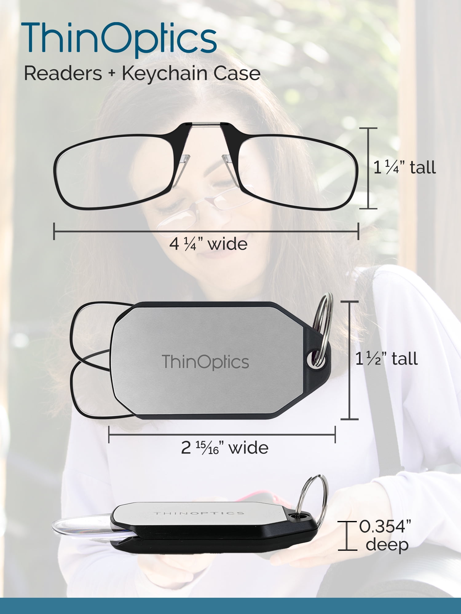 ThinOptics Universal Pod Case and Reading Glasses - Walmart.com